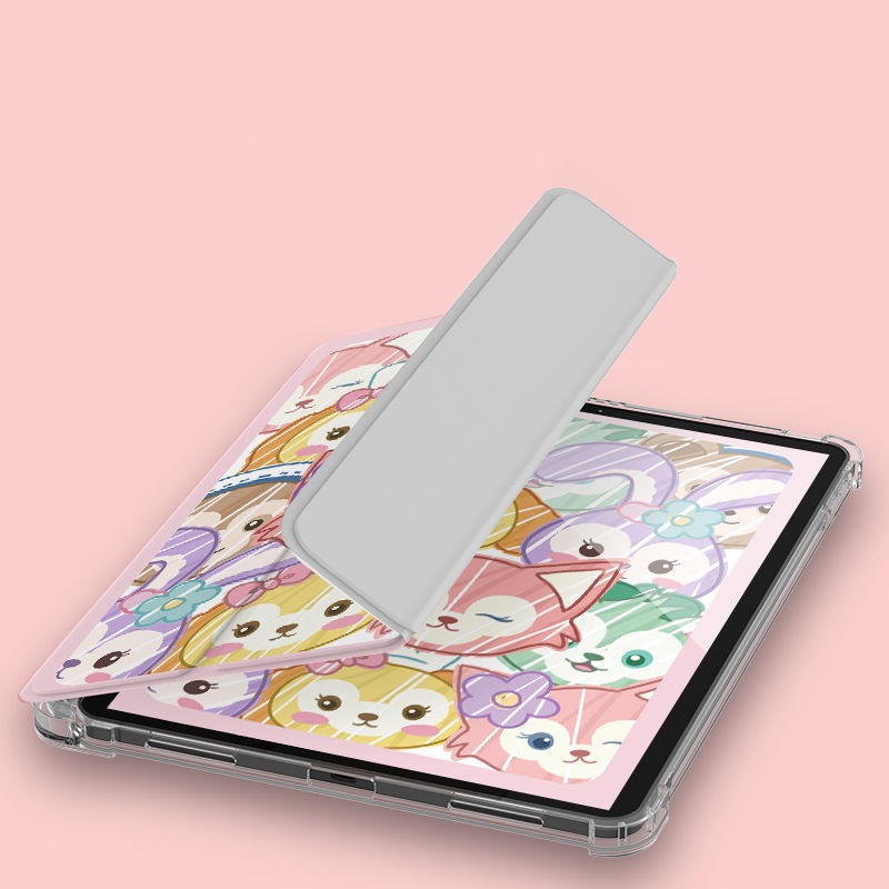 Ốp Máy Tính Bảng Mềm Họa Tiết Disney Có Ngăn Đựng Bút Cho iPad Gen10 7 / 8 / 9 Air4 / Air5 Pro11 "Pro12.9" mini6