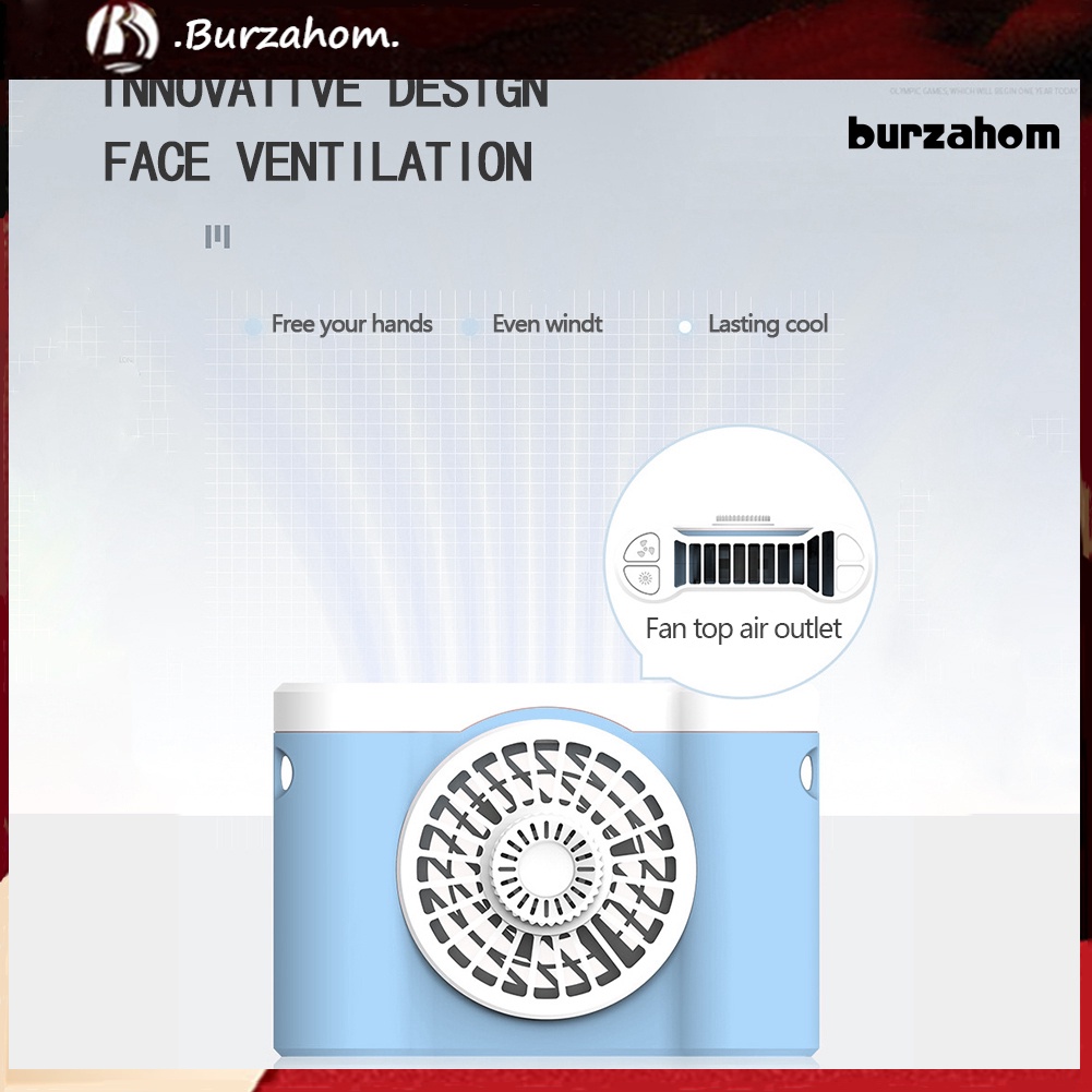 Quạt Làm Mát Đeo Cổ 3 Tốc Độ Nhỏ Gọn Có Thể Sạc Lại Bằng Cổng USB