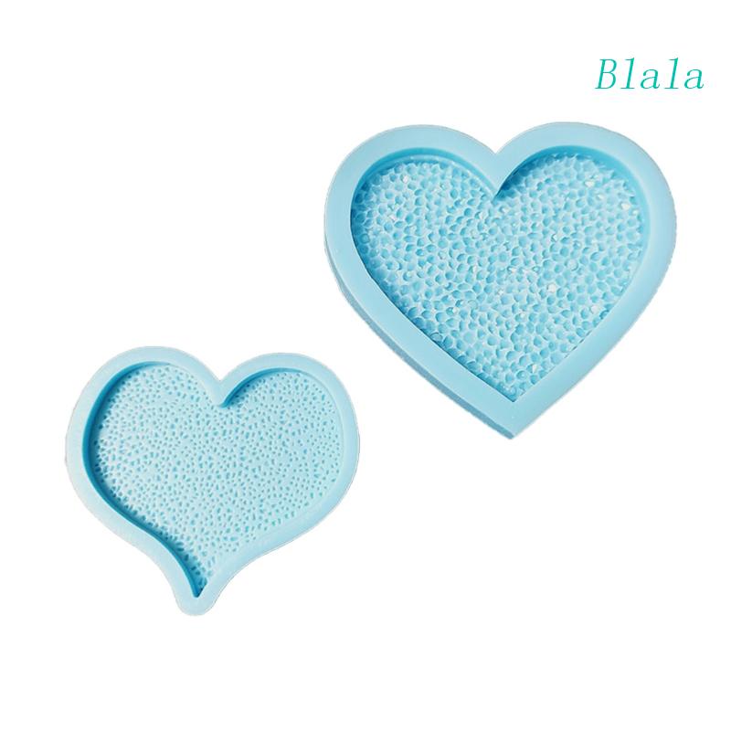 Set 2 Khuôn Silicon Làm Giá Đỡ Điện Thoại Hình Trái Tim