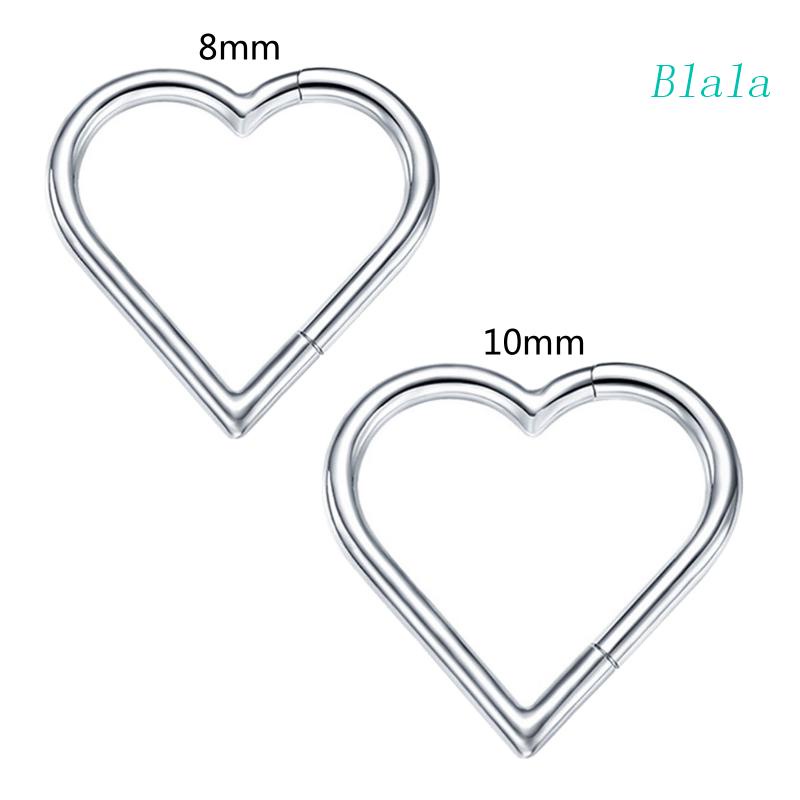 Khuyên Mũi Tròn G23 Bằng Titan Hình Trái Tim Cho Nữ