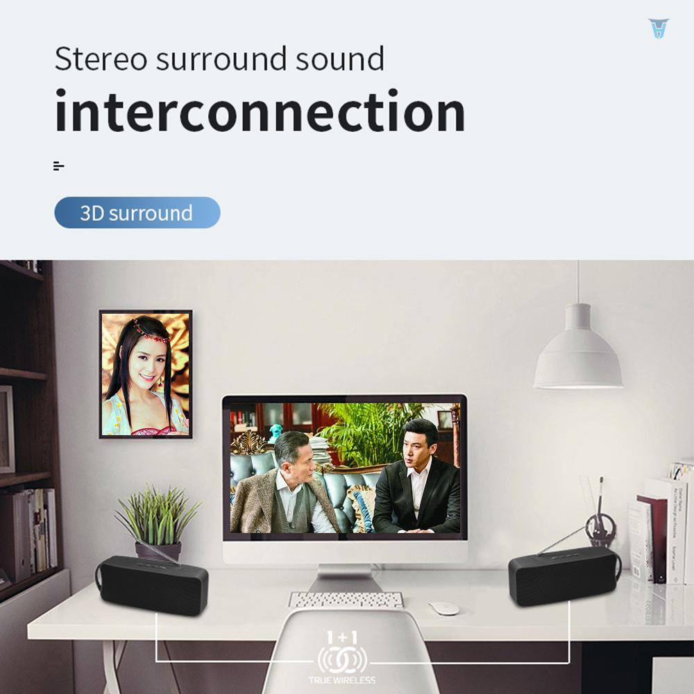 Loa Yula) 838 Bluetooth 4.1 Âm Thanh Siêu Trầm Đa Hiệu Ứng Hỗ Trợ AUX TF USB FM