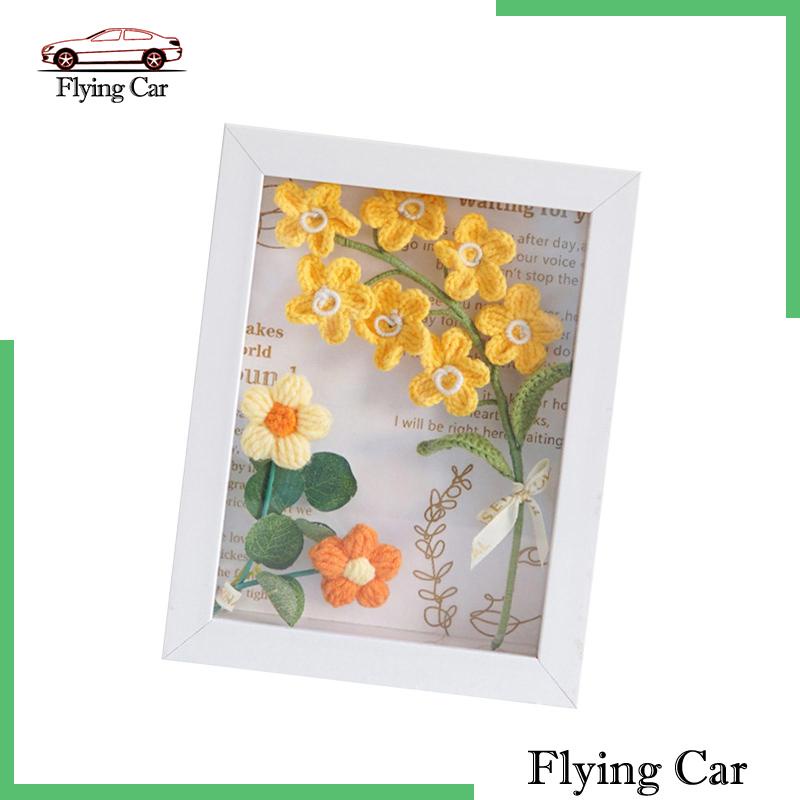 [Lzdjfmy2] Khung Ảnh Hoa Móc Bằng Sợi Móc Để Trang Trí Phòng Ăn Tiệc