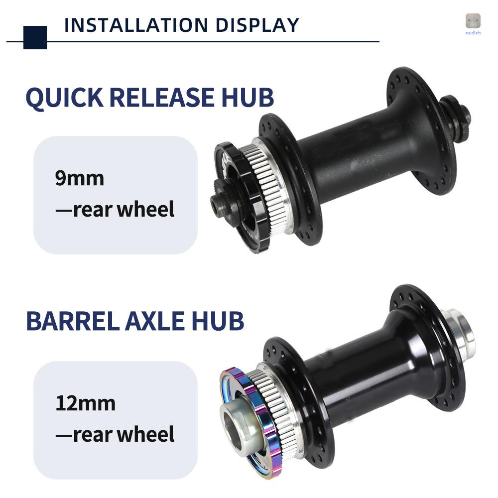 Bộ Chuyển Đổi Khóa Trục Giữa Bánh Xe Đạp 9 / 12 / 15 / 20mm Tháo Gỡ Nhanh