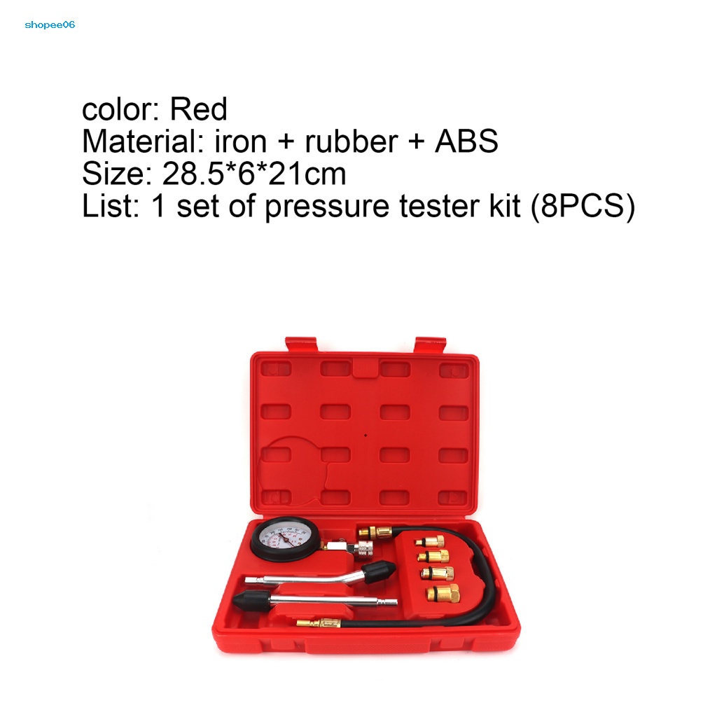 Bộ 8 Dụng Cụ Đo Áp Suất Động Cơ Xe Hơi Đa Năng