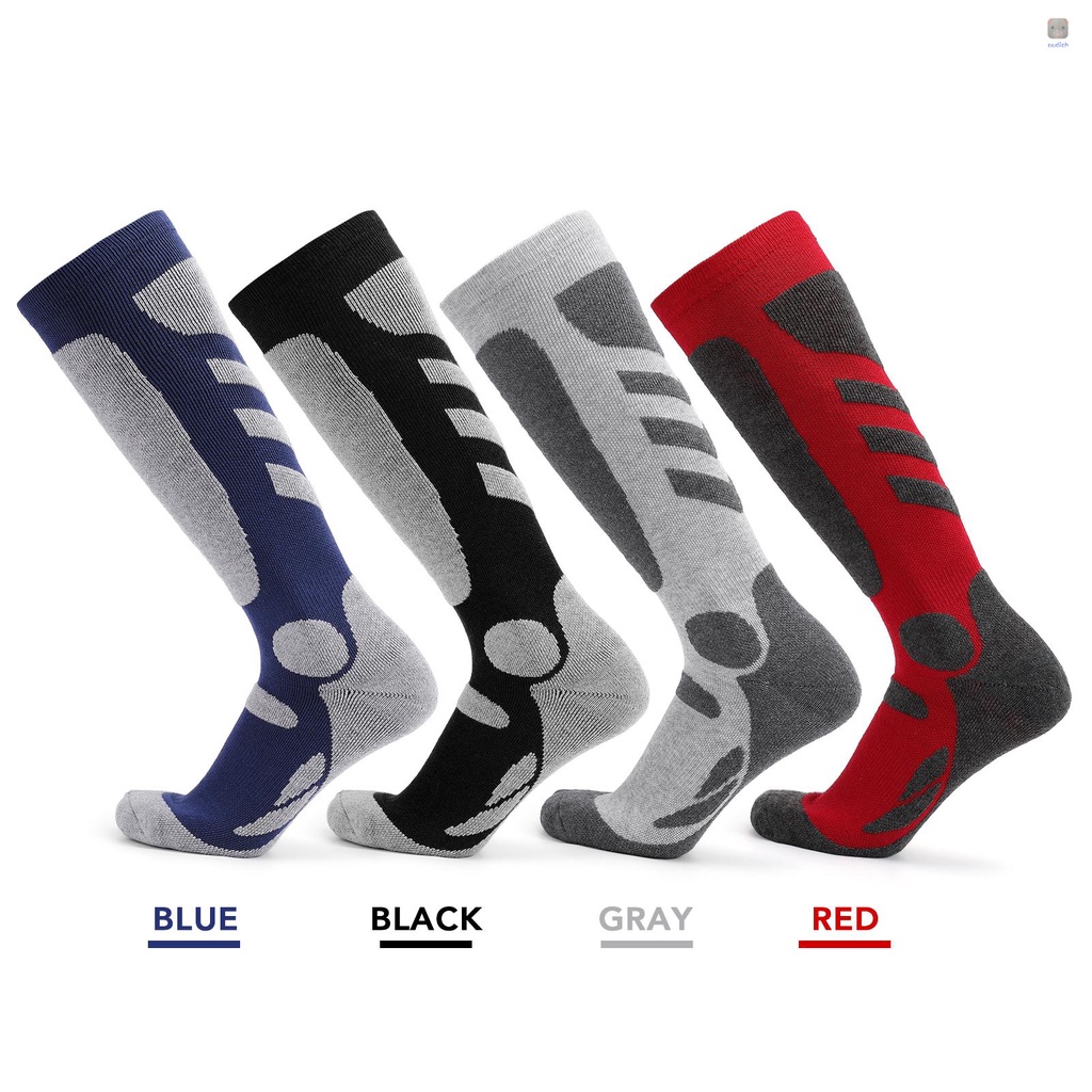 Set 2 Đôi Vớ Thể Thao Trượt Tuyết Dệt Kim Dày Thoáng Khí Nhanh Khô Chống Mài Mòn LIXADA Dành Cho Nam