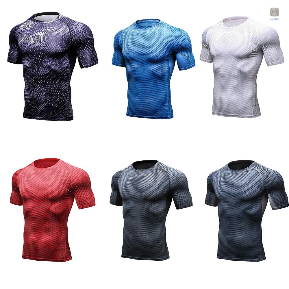 Áo Thun Thể Thao Tay Ngắn Cổ Tròn In Họa Tiết 3D Nhanh Khô Thời Trang Cho Nam