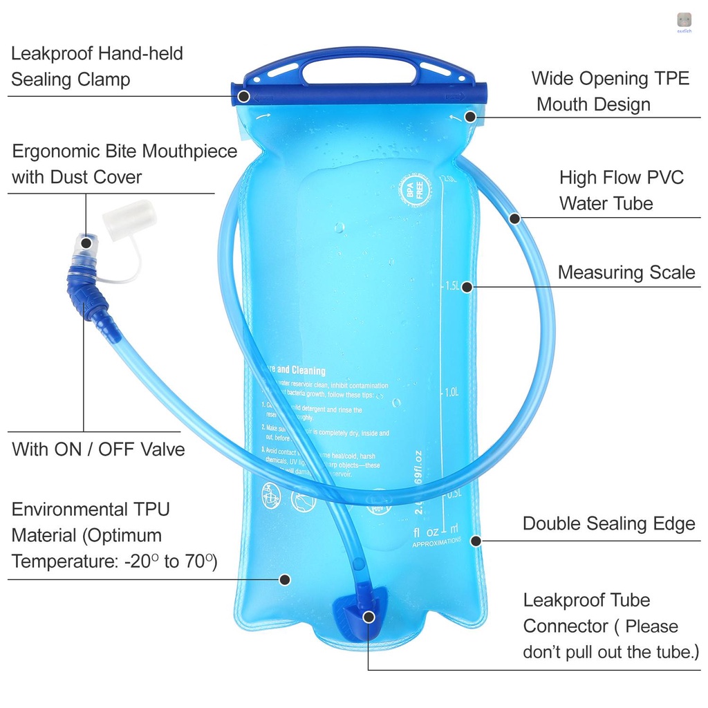 Túi Đựng Nước Chống Rò Rỉ Tiện Dụng Khi Đi Xe Đạp Leo Núi