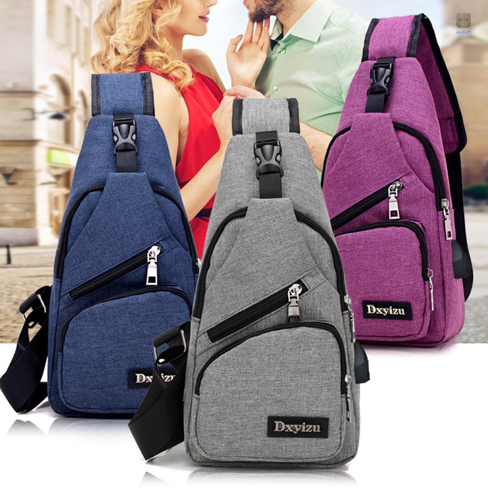 Túi Nhỏ Đa Năng Có Cổng Sạc USB Tiện Dụng Mang Theo Du Lịch