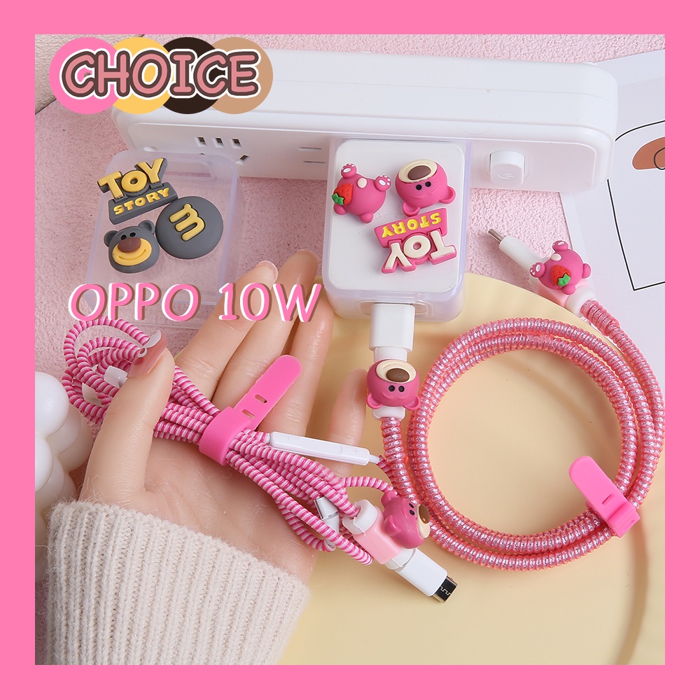 Vỏ Bảo Vệ Hộp Sạc Tai Nghe oppo 10w AK733YH 10w Hình Gấu Dâu Tây Dễ Thương