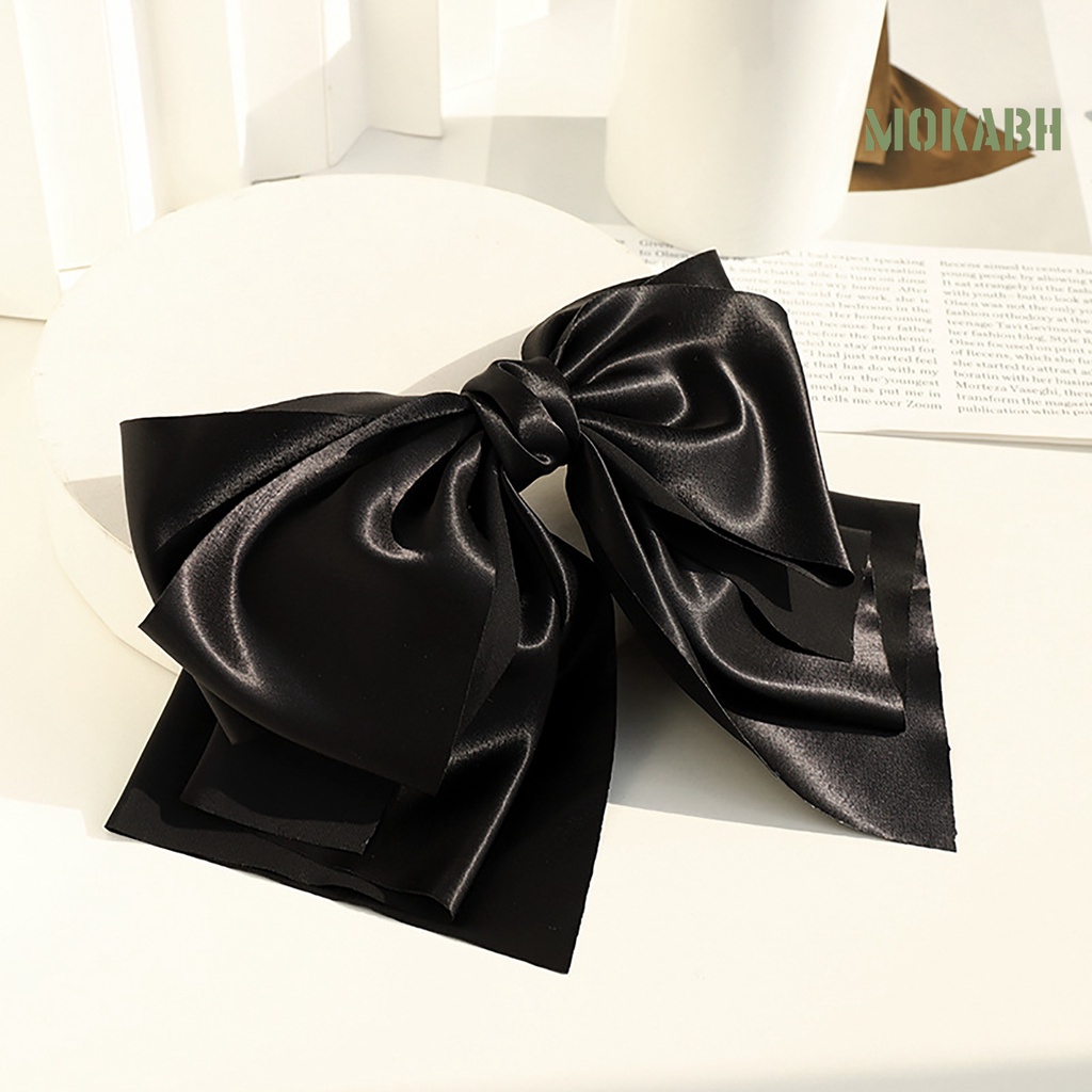 Kẹp Tóc Nơ Hai Lớp Bằng Chất Liệu Không Gỉ