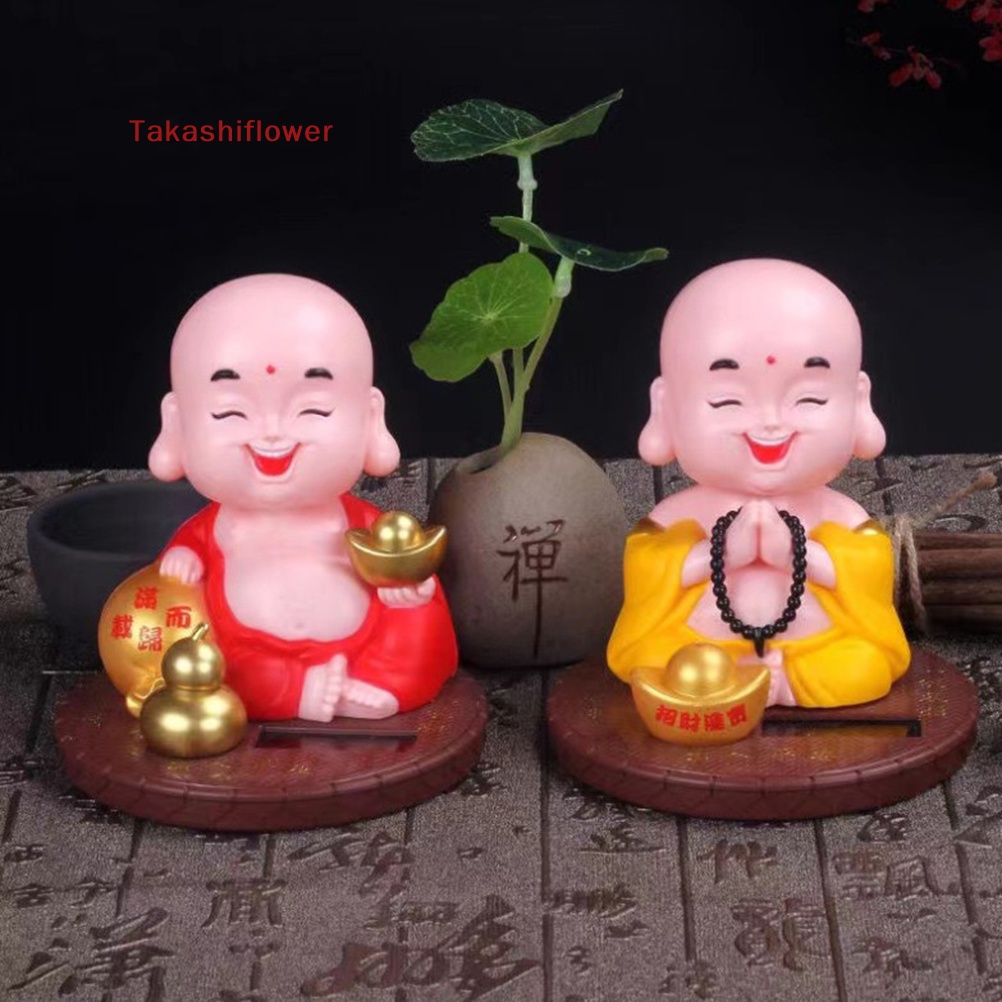 Mô Hình Tượng Phật Di Lặc Maitreya Bằng Năng Lượng Mặt Trời Dễ Thương Trang Trí Nhà Cửa / Xe Hơi