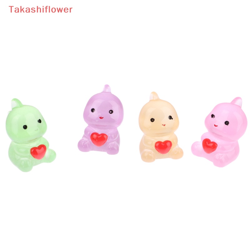 Set 10 Mặt Dây Chuyền DIY Dạ Quang Hình Khủng Long Hoạt Hình Đáng Yêu