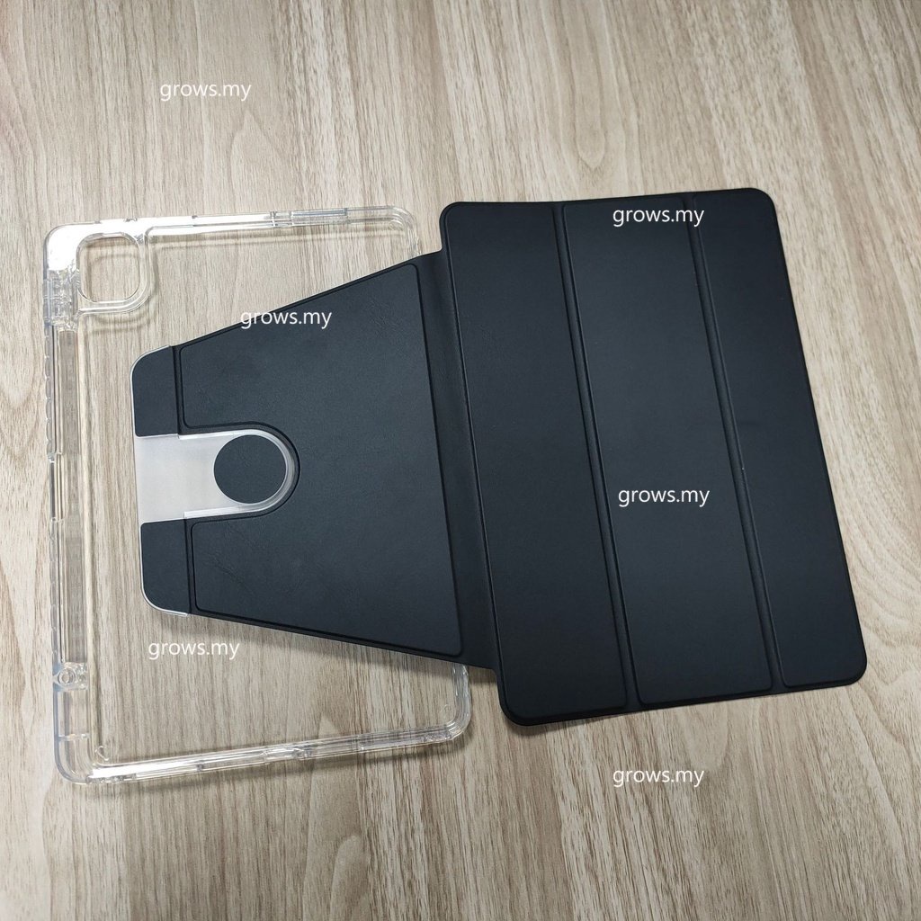 Ốp Máy Tính Bảng Trong Suốt Có Ngăn Đựng Bút Cho iPad 9th 10th Generation Pro 12.9 11 M2 Air 5 iPad 9 8 7 10.2 Pro 10.5 Air 3