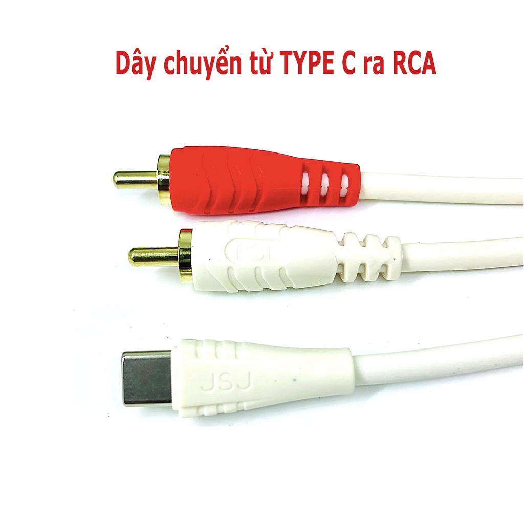 Dây chuyển đổi TYPE C ra 2 đầu AV RCA Chính Hãng JSJ