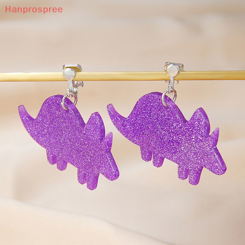 1 Đôi Bông Tai Hình Khủng Long Bằng Acrylic Dễ Thương Cho Bé Gái