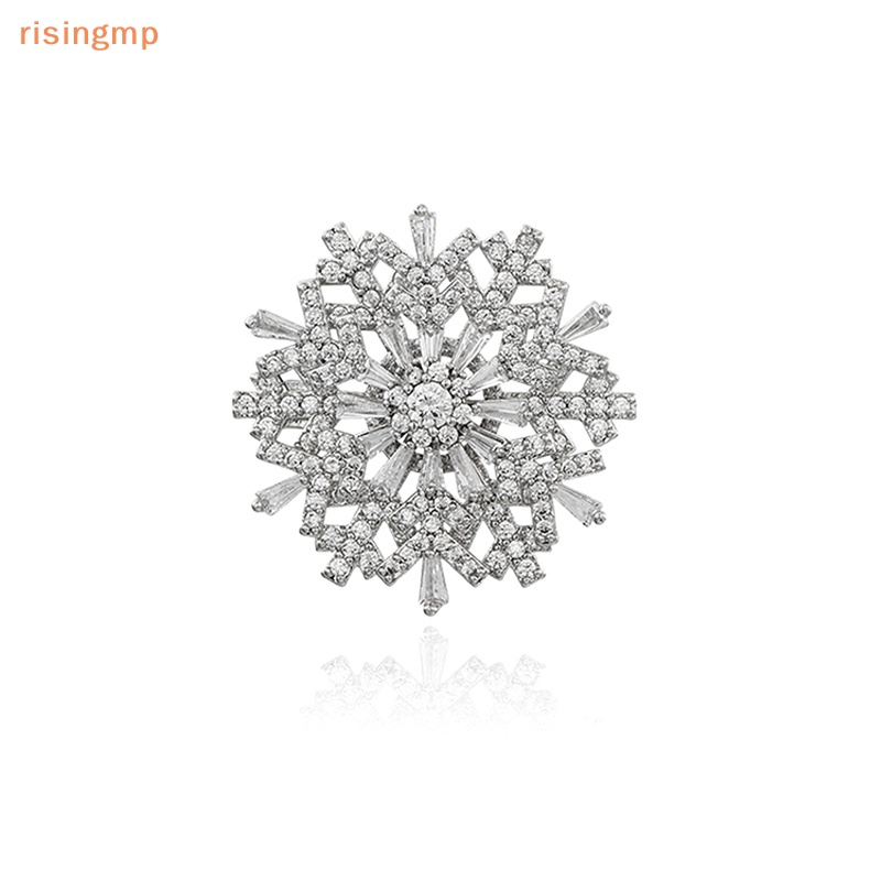 Ghim Cài Áo Hình Bông Tuyết Đính Đá Pha Lê Thời Trang Cho Nữ