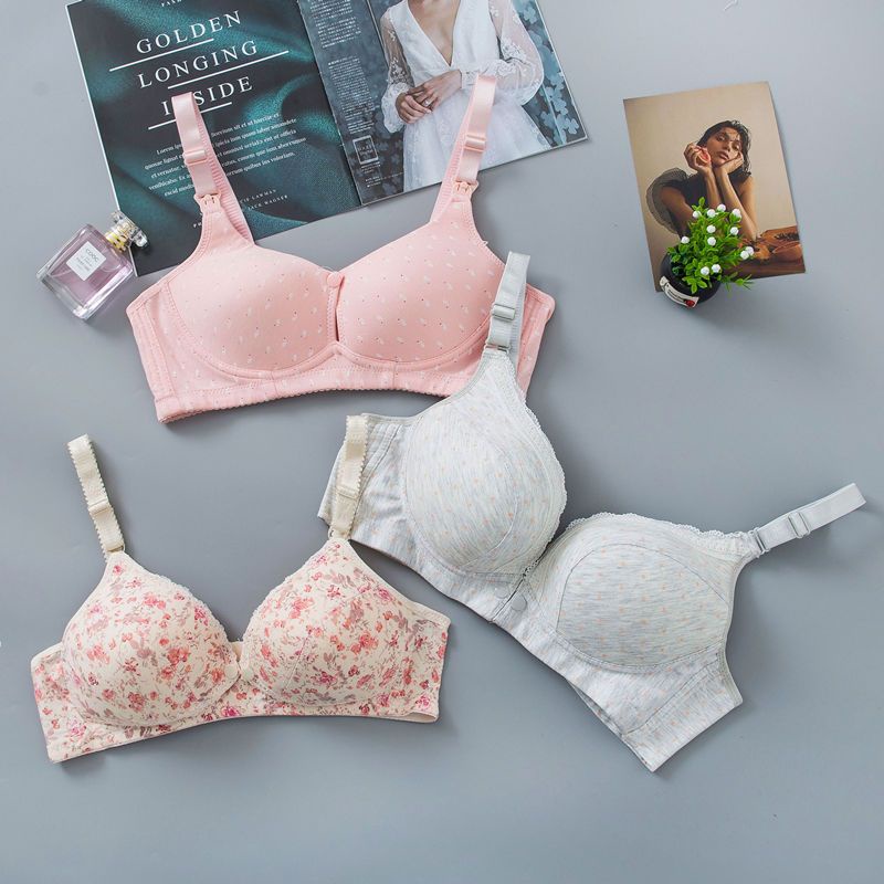 Bộ 2 Món Áo Ngực Mỏng Nhẹ Chống Chảy Xệ Phong Cách Quyến Rũ Dành Cho Bà Bầu