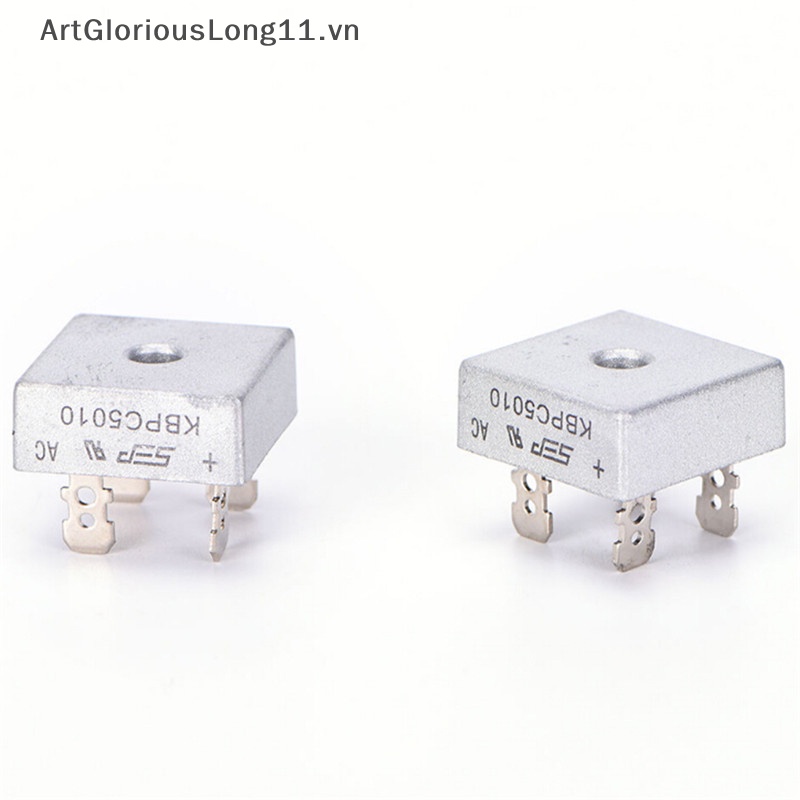 Cầu Đơn Chỉnh Lưu Artglaong 50A 1000V Vỏ Kim Loại KBPC5010.