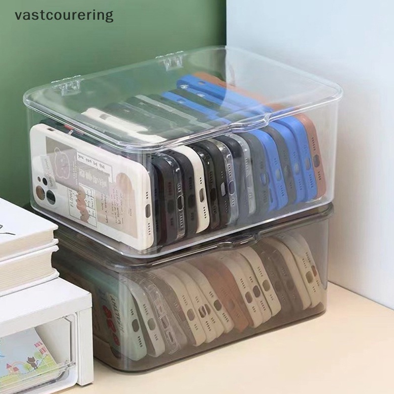 Hộp Nhựa Trong Suốt Đựng Dây Cáp Để Bàn Tiện Lợi