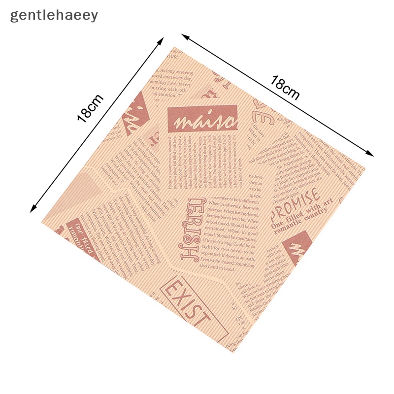 Set 100 Túi Giấy Đựng Bánh Mì / Hamburger Chống Mỡ Tiện Dụng