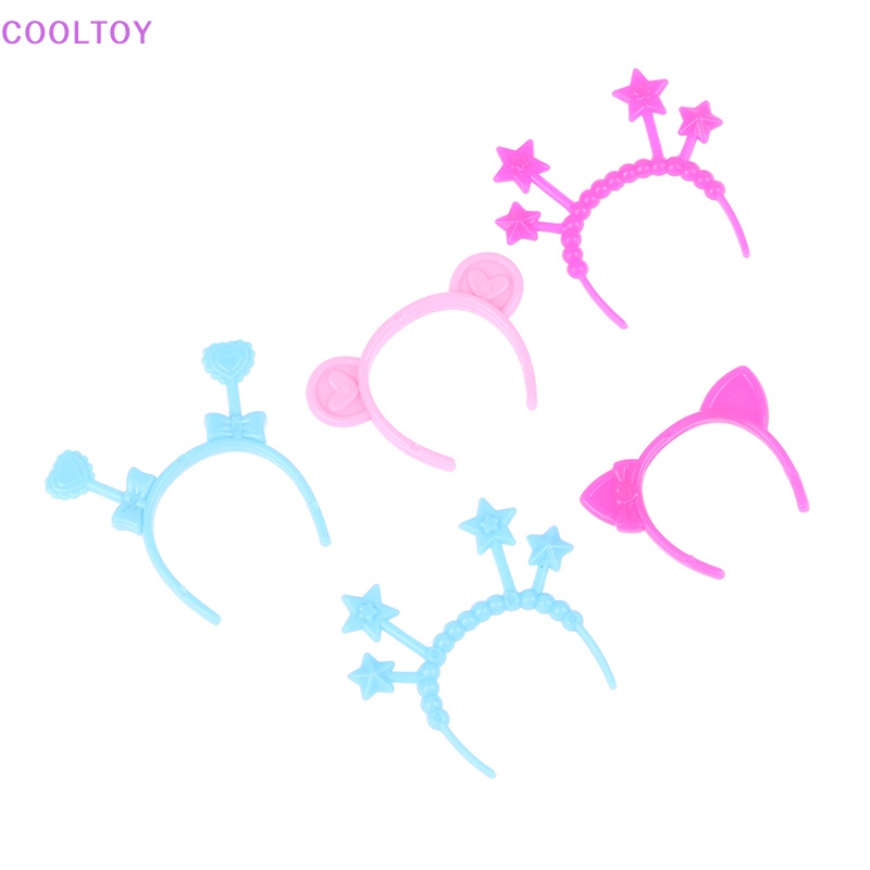 Set 5 Băng Đô Tai Thỏ / Mèo / Gấu Mini 30cm Dành Cho Búp Bê