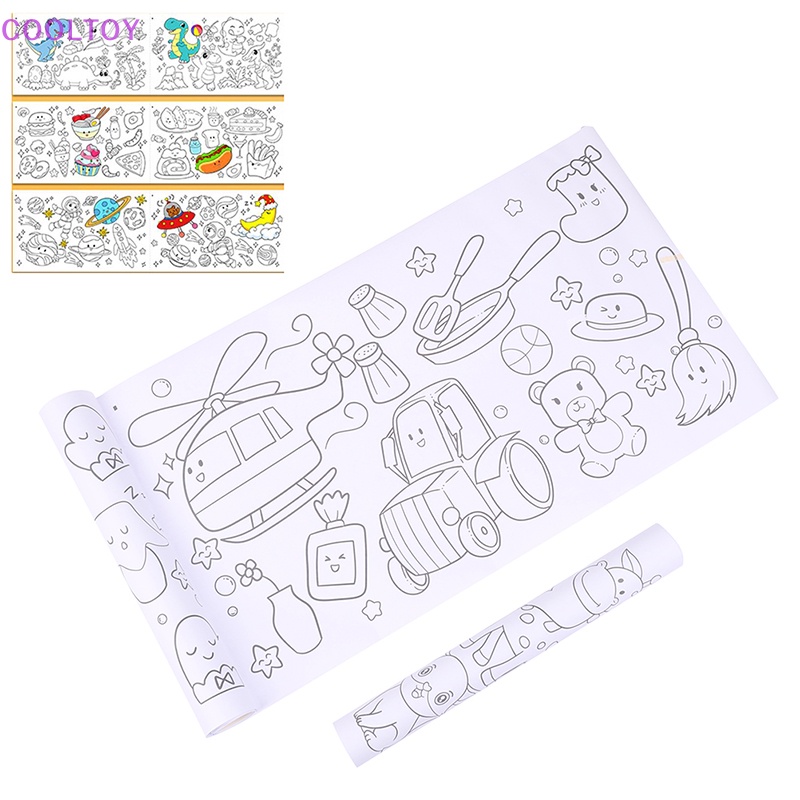 Cooltoy Cuộn Giấy Vẽ Graffiti 2m Màu Sắc Dành Cho Trẻ Em