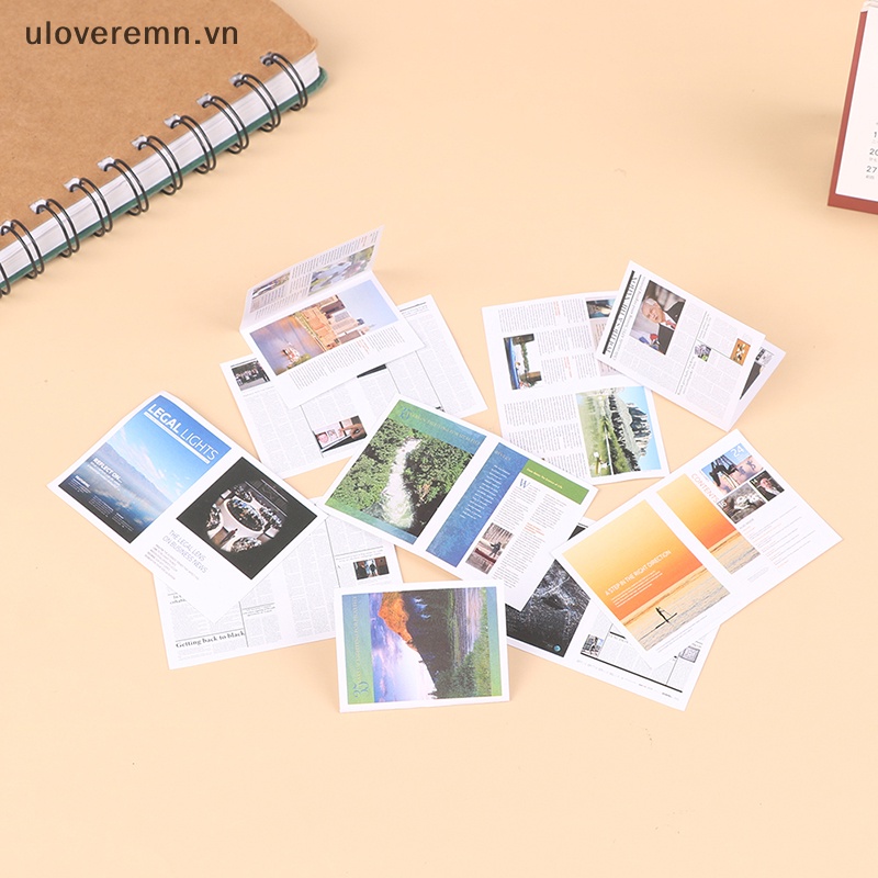 Set 6 Tạp Chí Bằng Nhựa Dùng Để Trang Trí Nhà Búp Bê