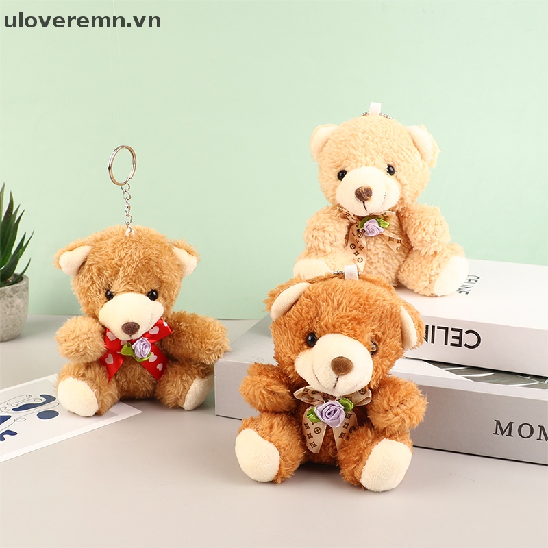 Móc Khóa Hình Gấu Nhồi Bông 12CM Dễ Thương