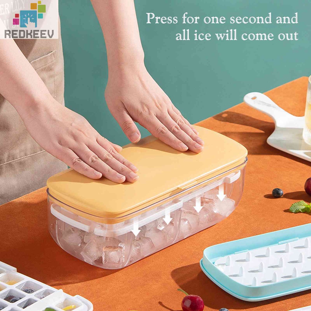 Khay Silicone Làm Đá Viên 24 / 48 Ô Chống Rò Rỉ