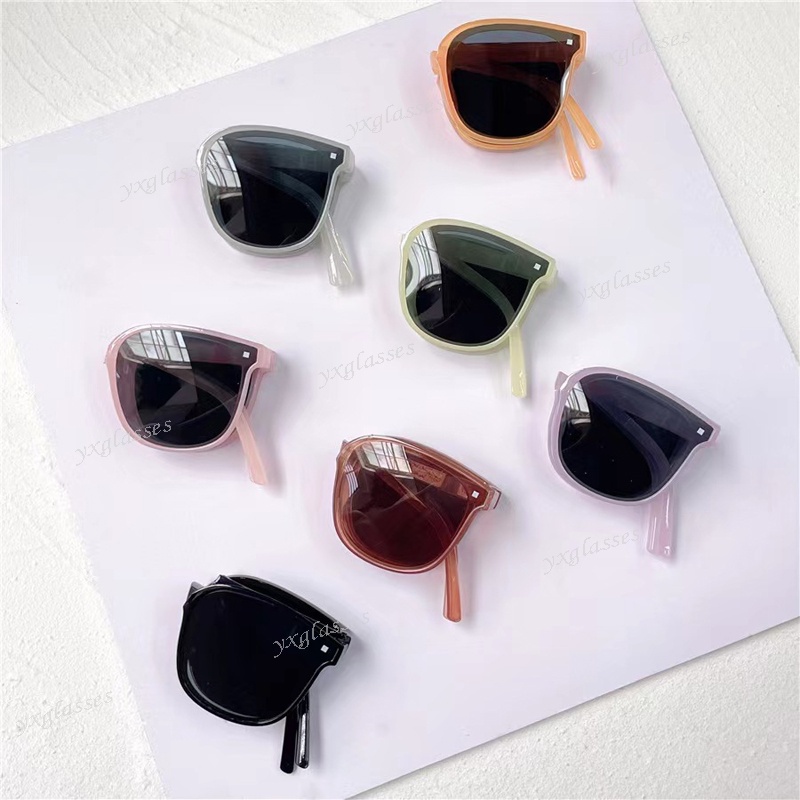 Kính Mát Gọng Vuông Nhiều Màu Sắc Chống Tia UV Thời Trang Hàn Quốc Cho Bé Trai Và Gái