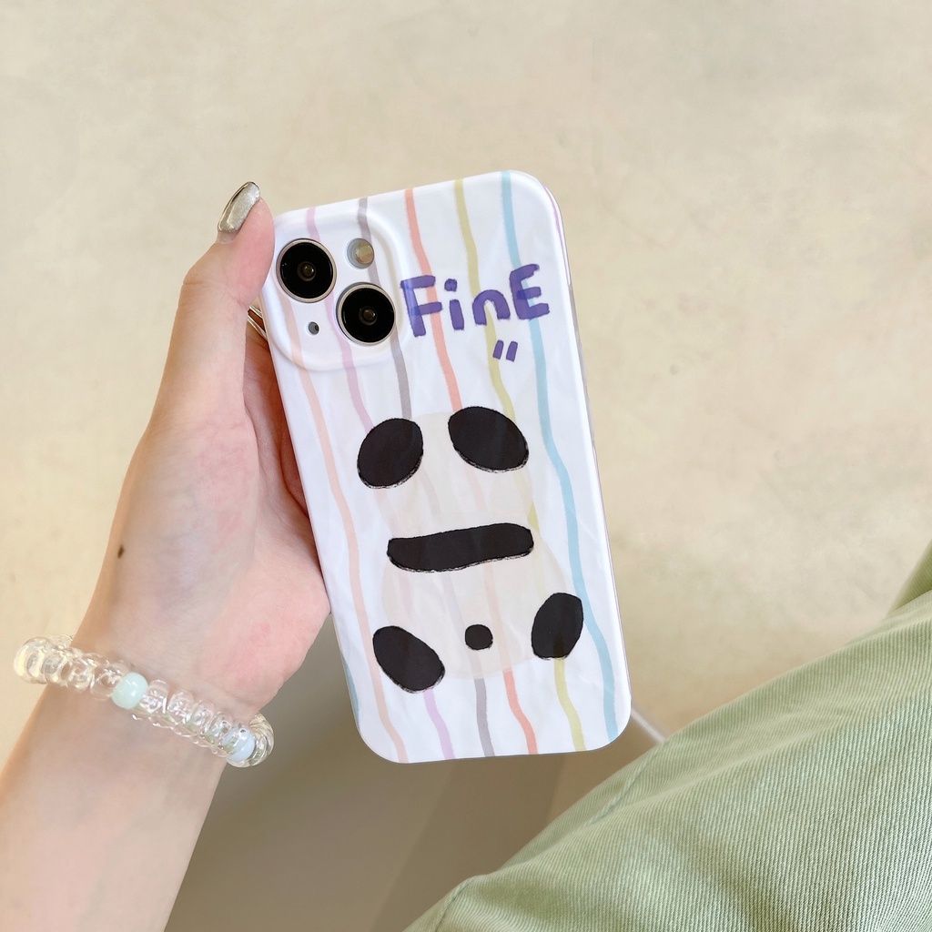 Ốp Điện Thoại PC Cứng Chống Sốc In Hình Gấu Trúc Hoạt Hình Cho iPhone 13 12 11 14 Pro Max