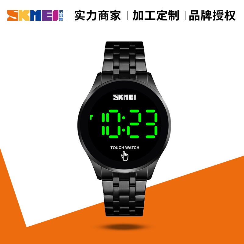 Đồng Hồ Điện Tử Dây Thép Chống Nước Phát Sáng Màn Hình LED