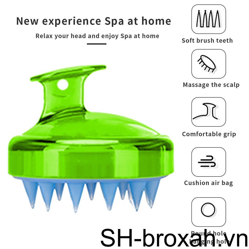 Bàn Chải Silicone Massage Da Đầu Chuyên Nghiệp Cho Salon
