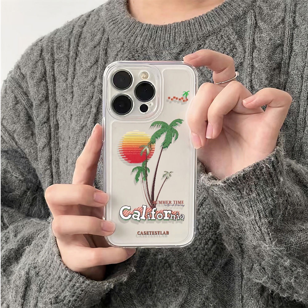 ✅Ốp Điện Thoại Mềm Chống Sốc 13 Phong Cách Đơn Giản Cho iPhone 14proplus 12786In California max11