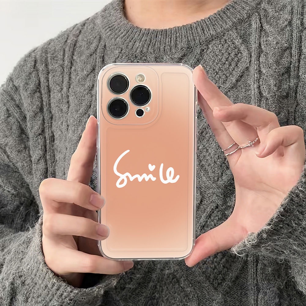 ✅Ốp Điện Thoại Mềm Chống Sốc Màu Hồng Cho Iphone 126In 14Pro max 13 11 78 E1V9