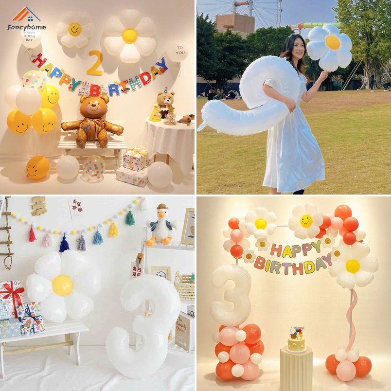 Bong Bóng Hình Mặt Cười Dễ Thương Dùng Trang Trí Phông Nền Chụp Ảnh