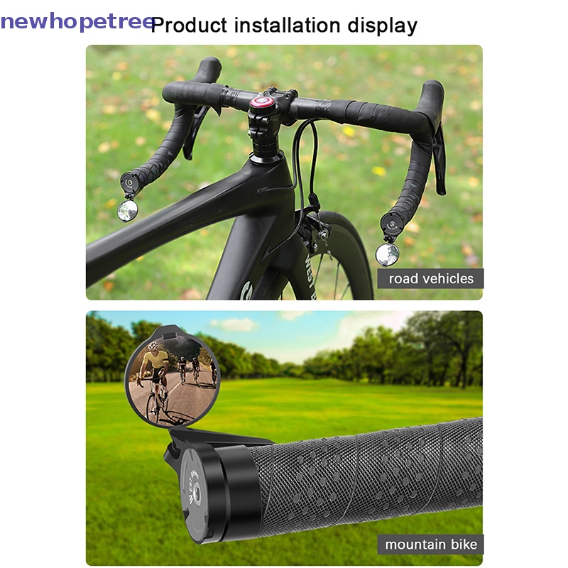 Gương Cầu Lồi Gắn Tay Lái Xe Đạp Bên Trái / Phải Bằng Acrylic Phản Quang Thông Dụng