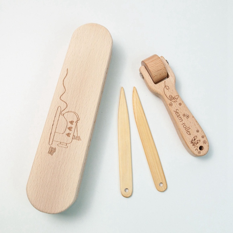 1 Bộ Dụng Cụ May Vá Bằng Gỗ Nhiều Màu Sắc Dùng Trang Trí Nhà Cửa