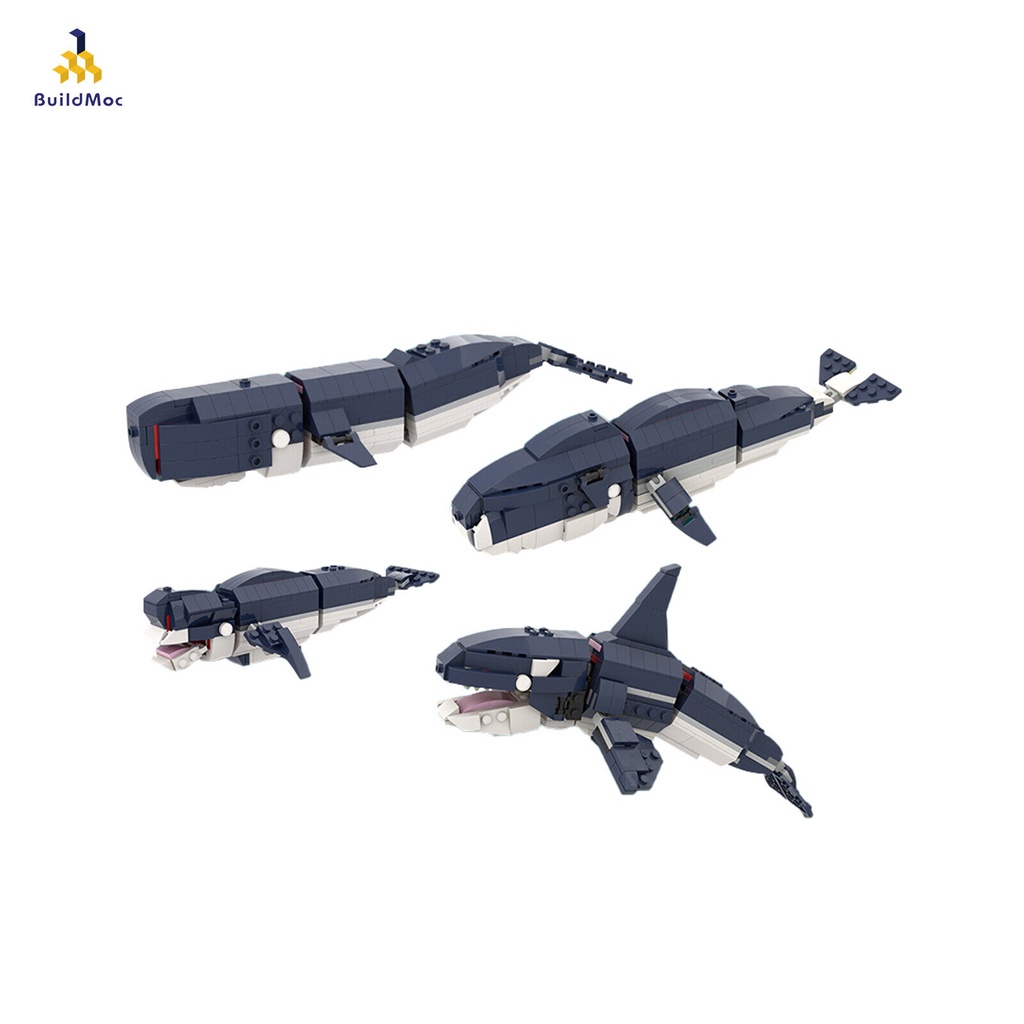 Mô Hình Cá Voi 477 Mảnh Tương Thích MOC-52256 2 Đến 1 31088 100%