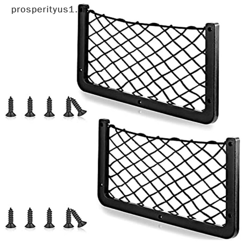 1 Túi Lưới Đựng Đồ Co Giãn Gắn Sau Ghế Ngồi Xe Hơi prosperityus1