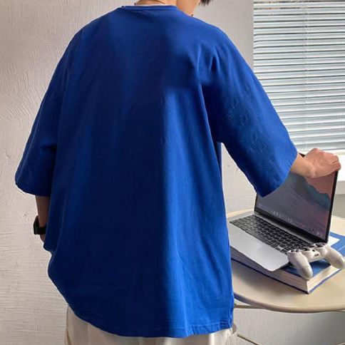 Áo Thun Tay Ngắn Dáng Rộng Chất Lụa Thời Trang Mùa Hè 2022 Cho Nam