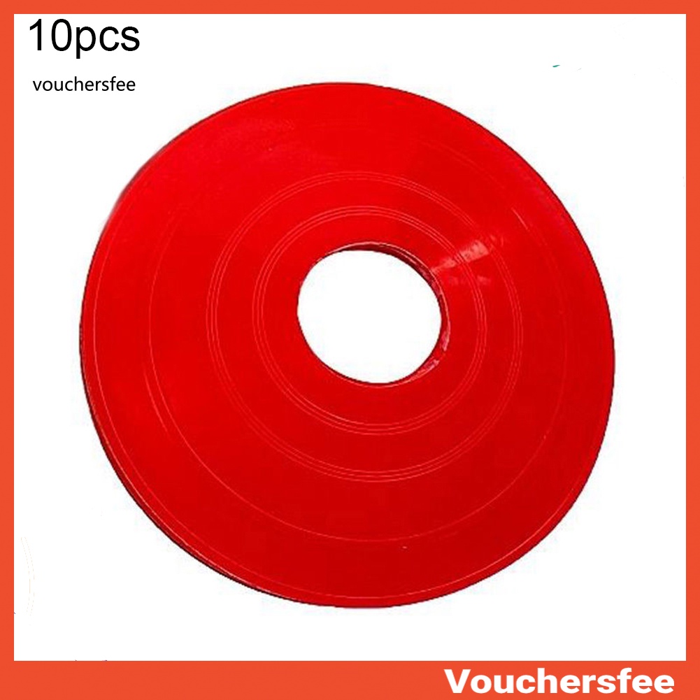 Set 10 Đĩa Đánh Dấu Cột Mốc Hình Nón Luyện Tập Đá Bóng