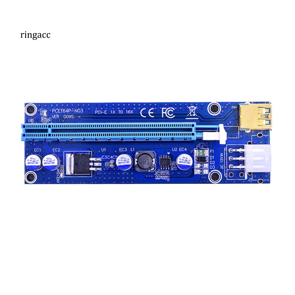 Cáp Mở Rộng PCI-E 1X Sang 16X 009s Tốc Độ Cao Usb 3.0 PCB