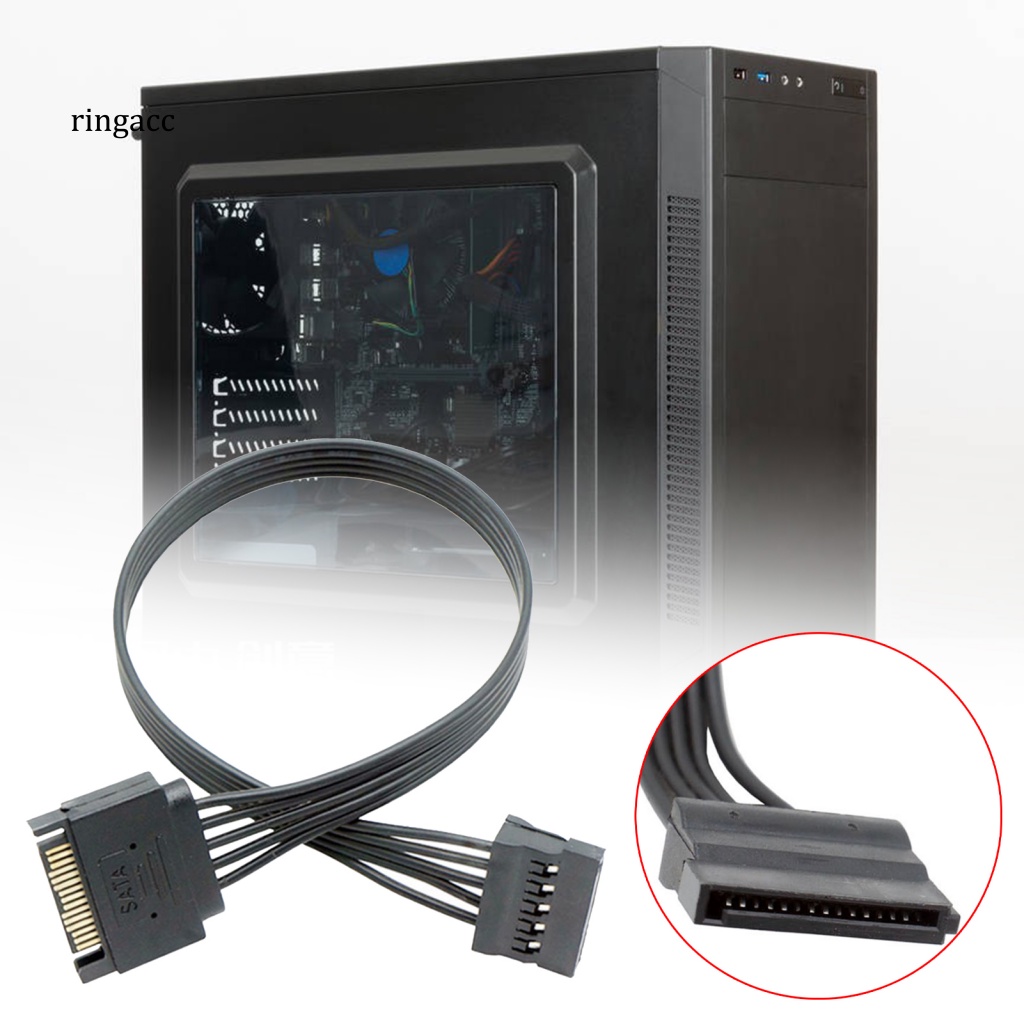 Dây Cáp Chia Nguồn Ổ Cứng Hiệu Quả Cao 1 Sang 5 SATA 15Pin Cho Máy Tính