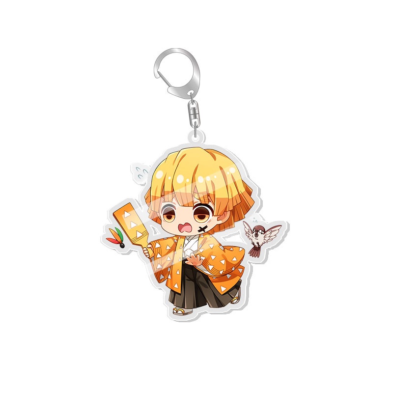 Demon slayer Móc Chìa Khóa acrylic Hình manga Nhật Bản Mùa Hè
