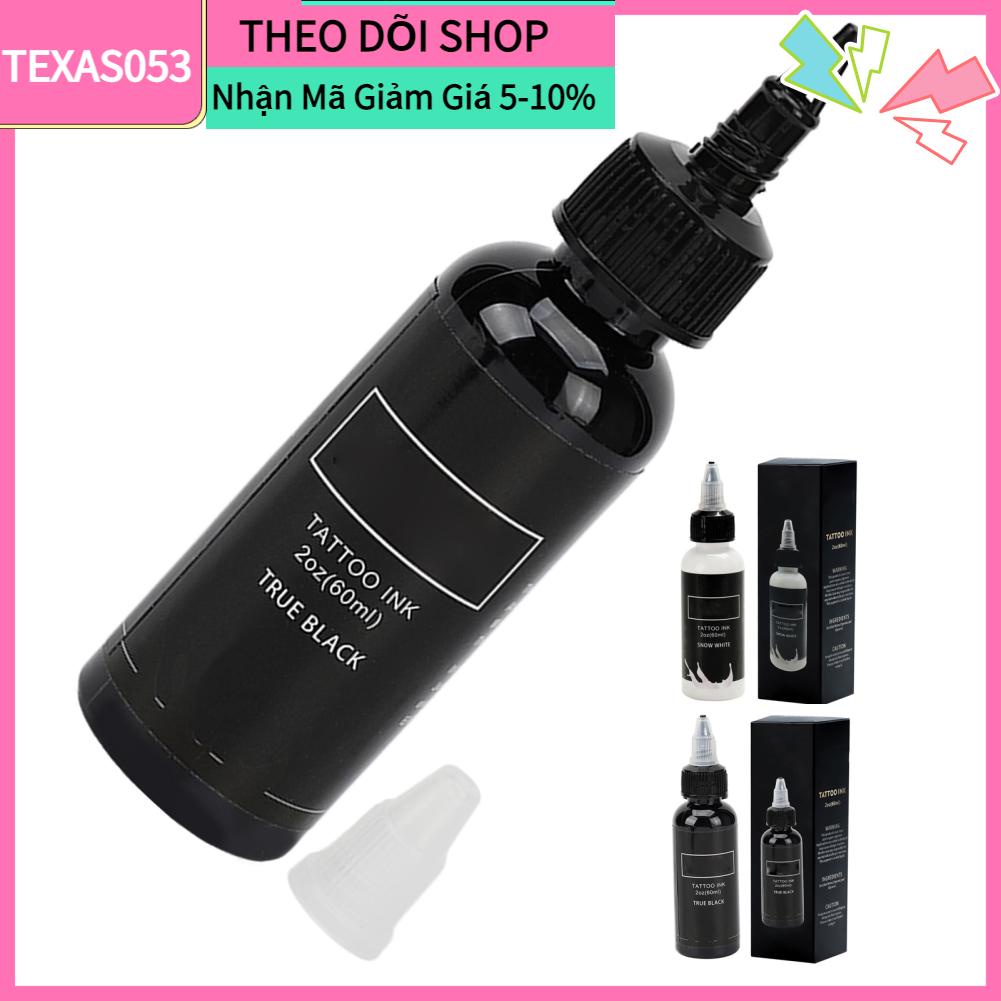 Texas053 Mực xăm sắc tố 60ml Dễ dàng tô màu An toàn Sắc tuyệt vời Nguồn cung cấp hình lâu dài