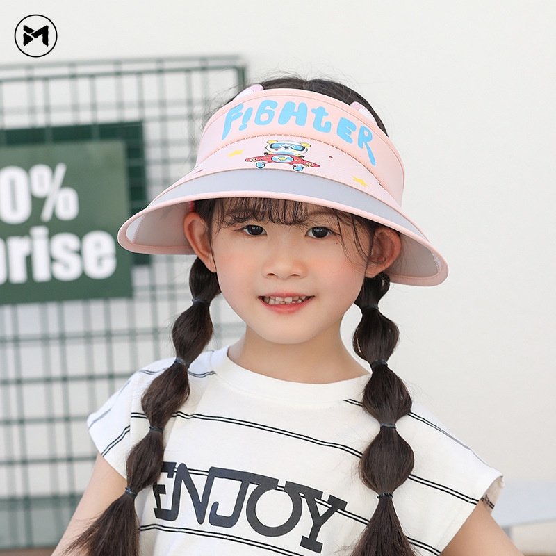 Mũ Chống Nắng Họa Tiết Hoạt Hình Xinh Xắn Theo Phong Cách 2023 Dành Cho Bé (4-10 Tuổi)