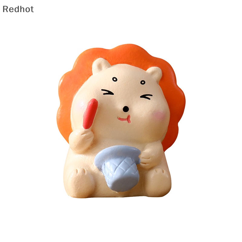 &lt; Redhot &gt; Mô Hình Sư Tử Rạp Xiếc Mini Vui Nhộn Trang Trí Tiểu Cảnh Để Bàn Trang Trí Nội Thất