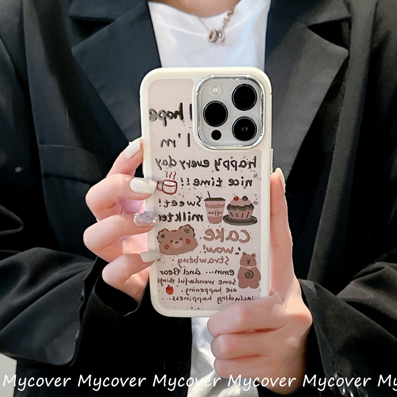 Ốp Điện Thoại Chống Sốc 3 Trong 1 Họa Tiết Đáng Yêu Cho iPhone 14 13 12 11 Pro Max