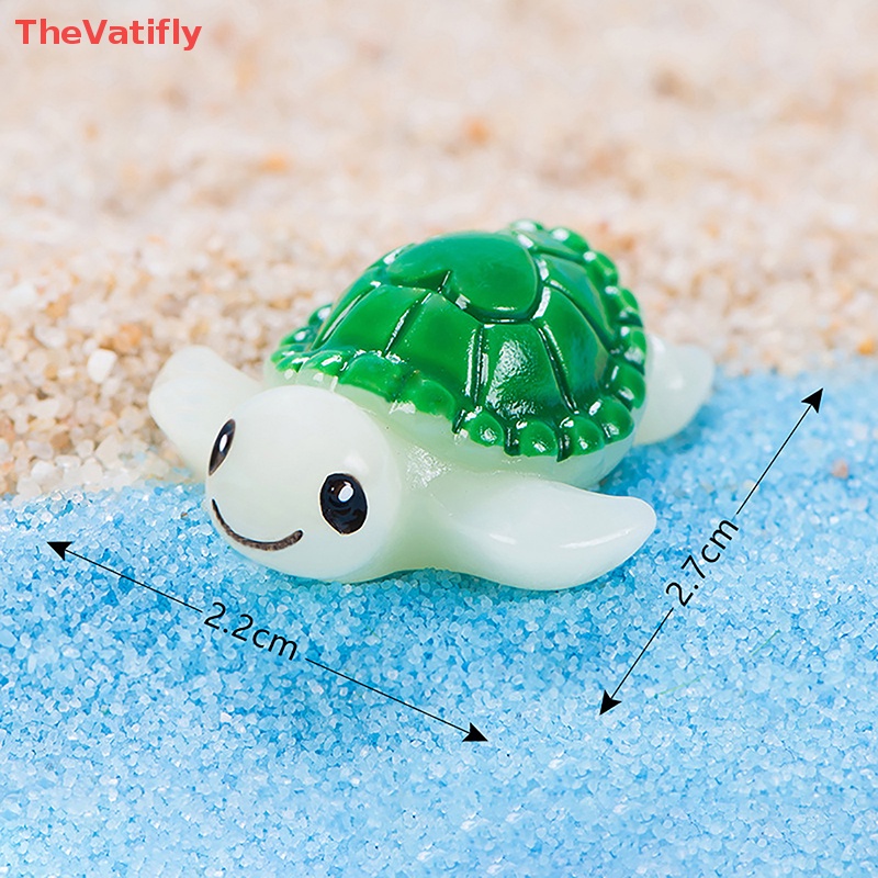 Mô Hình Rùa Biển Mini Màu Xanh Lá Dùng Trang Trí Tiểu Cảnh